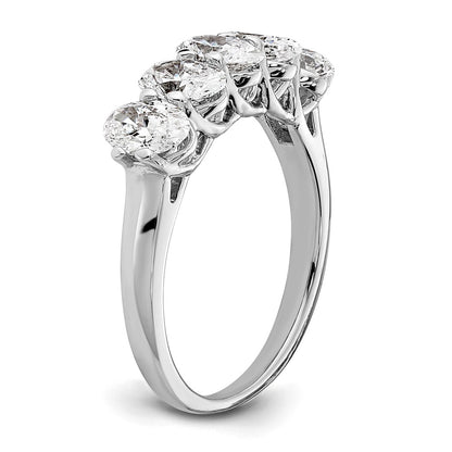 True Origin Lab Grown Diamond VS+ F+ Complete Oval Five Stone Ring