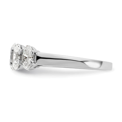 True Origin Lab Grown Diamond VS+ F+ Graduated Complete Oval Five Stone Ring