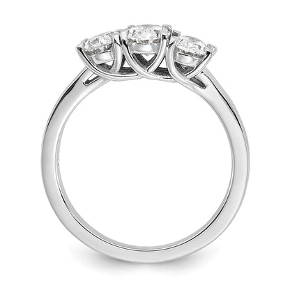 True Origin Lab Grown Diamond VS+ F+ Complete Oval Three Stone Ring