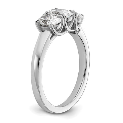 True Origin Lab Grown Diamond VS+ F+ Complete Oval Three Stone Ring
