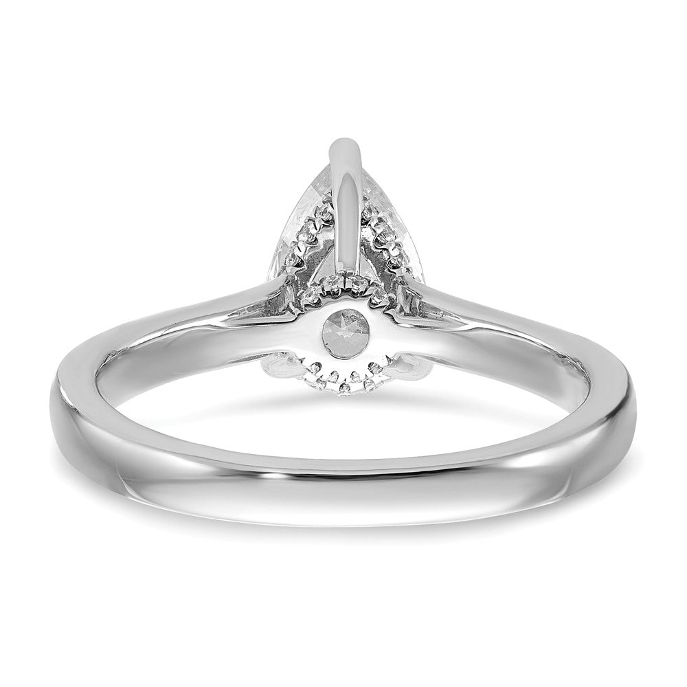 True Origin Lab Grown Diamond VS+ F+ Semi-Mount Pear Engagement Ring