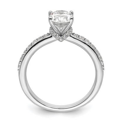 True Origin Lab Grown Diamond VS+ F+ Semi-Mount Oval Engagement Ring