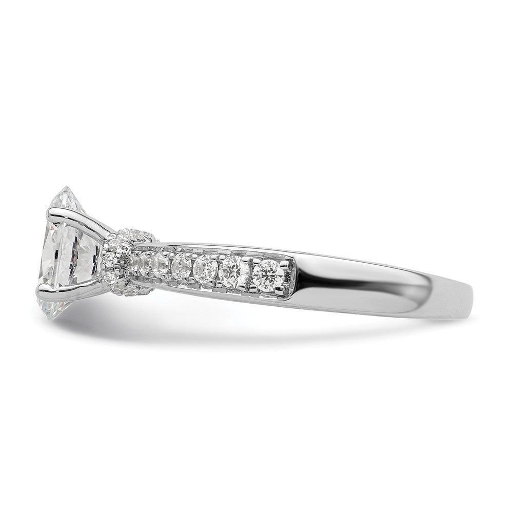 True Origin Lab Grown Diamond VS+ F+ Semi-Mount Oval Engagement Ring