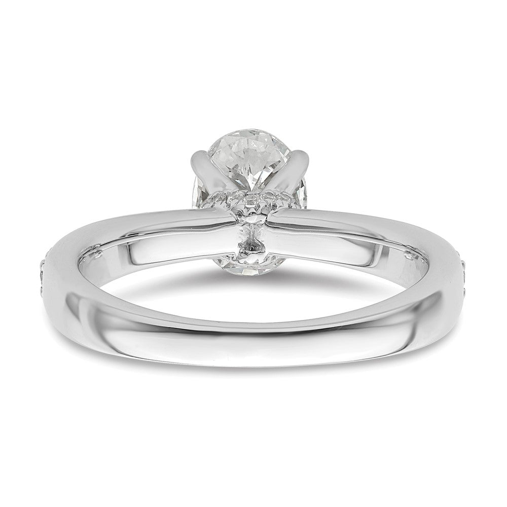 True Origin Lab Grown Diamond VS+ F+ Semi-Mount Oval Engagement Ring