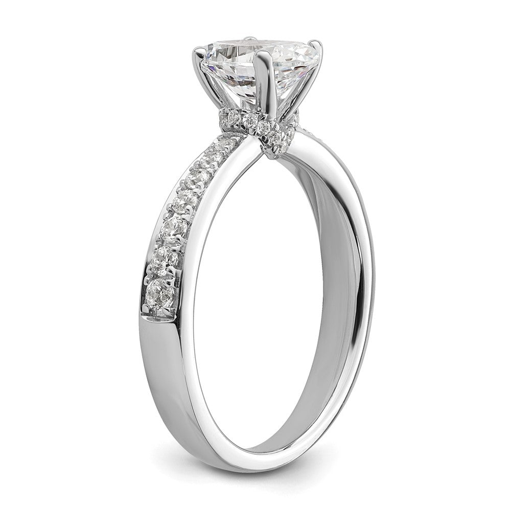 True Origin Lab Grown Diamond VS+ F+ Semi-Mount Oval Engagement Ring