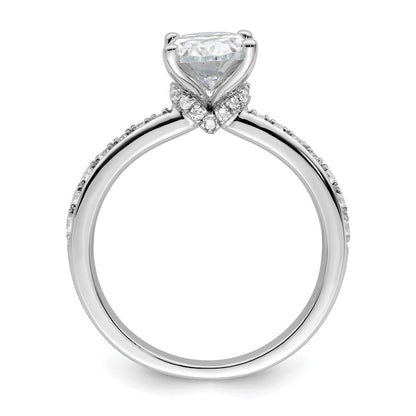 True Origin Lab Grown Diamond VS+ F+ Semi-Mount Oval Engagement Ring