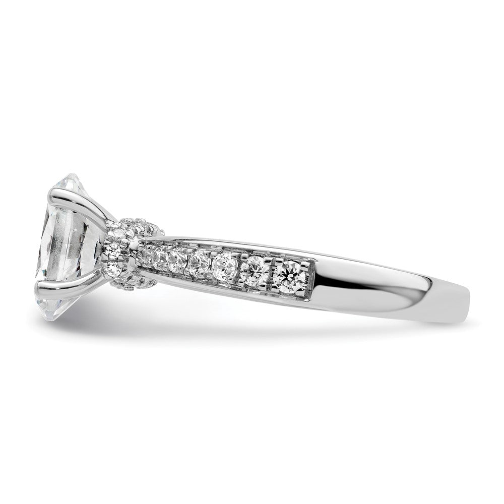 True Origin Lab Grown Diamond VS+ F+ Semi-Mount Oval Engagement Ring