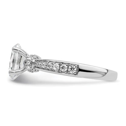 True Origin Lab Grown Diamond VS+ F+ Semi-Mount Oval Engagement Ring