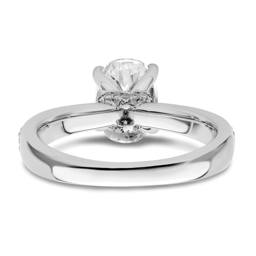 True Origin Lab Grown Diamond VS+ F+ Semi-Mount Oval Engagement Ring