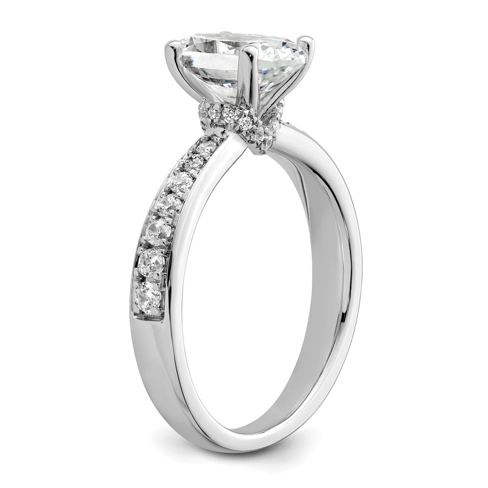 True Origin Lab Grown Diamond VS+ F+ Semi-Mount Oval Engagement Ring