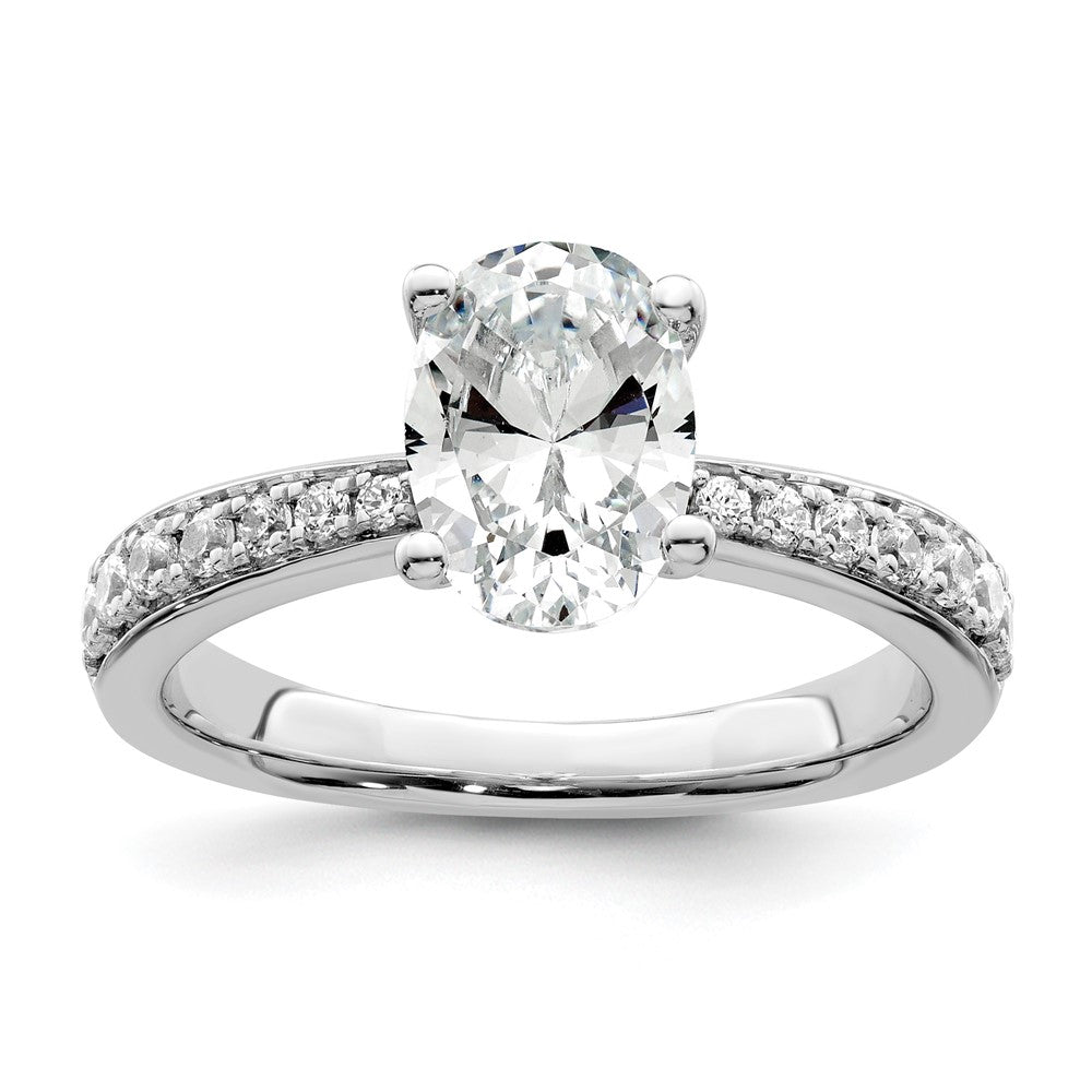 True Origin Lab Grown Diamond VS+ F+ Semi-Mount Oval Engagement Ring