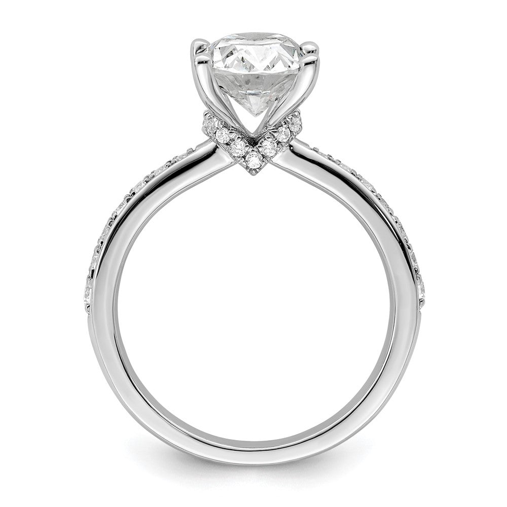 True Origin Lab Grown Diamond VS+ F+ Semi-Mount Oval Engagement Ring