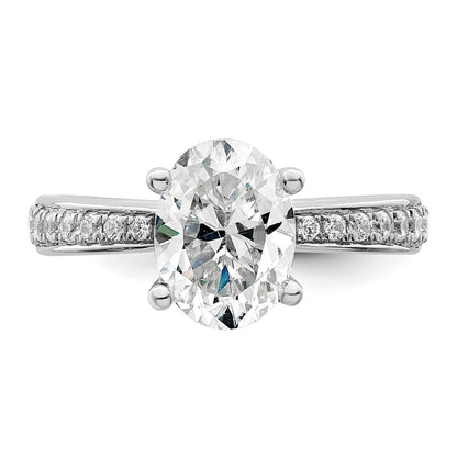 True Origin Lab Grown Diamond VS+ F+ Semi-Mount Oval Engagement Ring