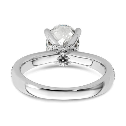 True Origin Lab Grown Diamond VS+ F+ Semi-Mount Oval Engagement Ring