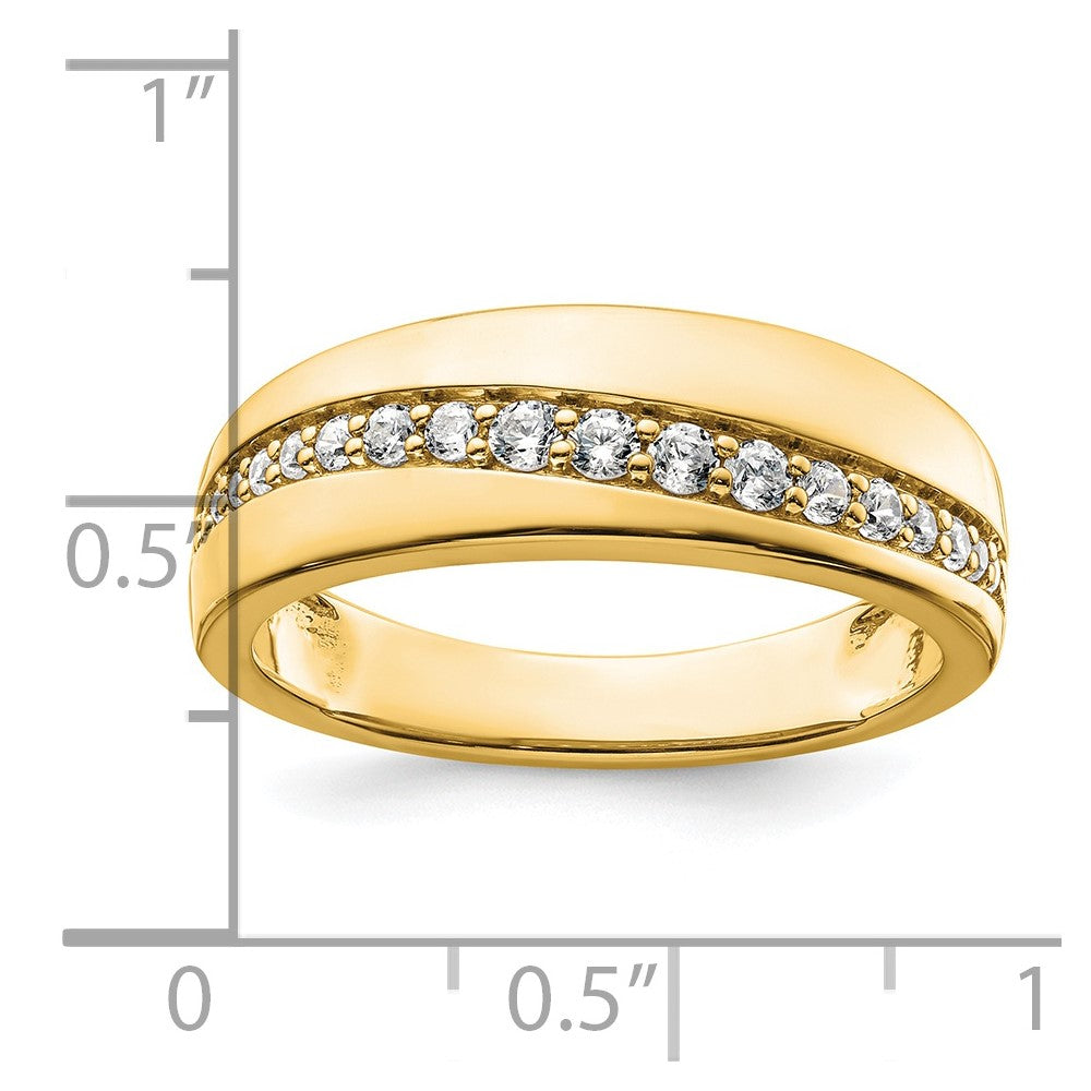 True Origin Men's Lab Grown Diamond VS+ F+ Complete Band