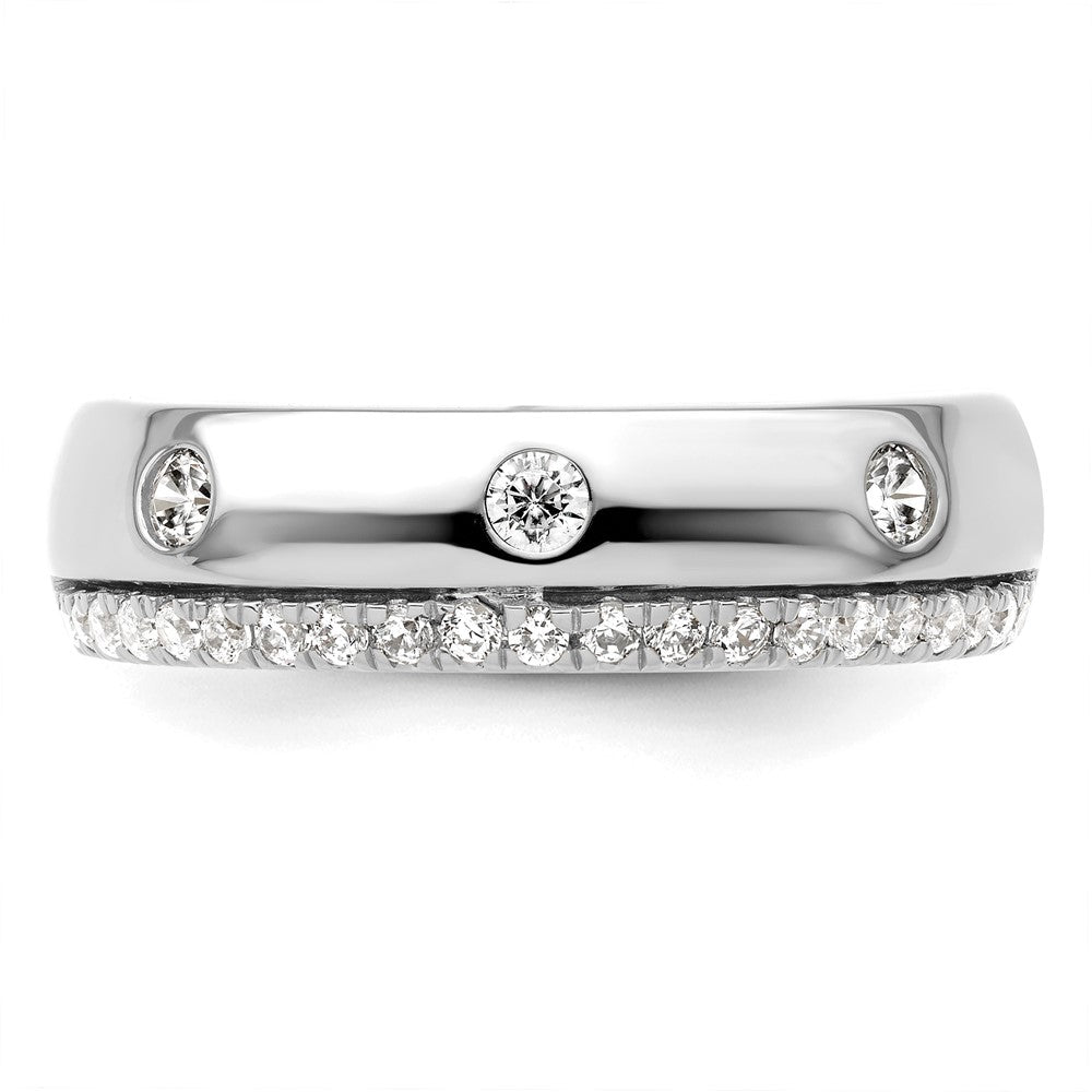 True Origin Men's Lab Grown Diamond VS+ F+ Complete Band