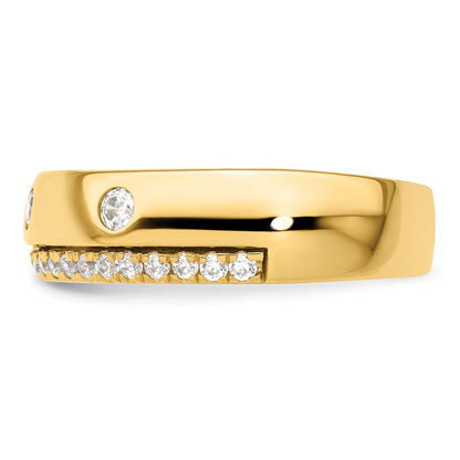 True Origin Men's Lab Grown Diamond VS+ F+ Complete Band