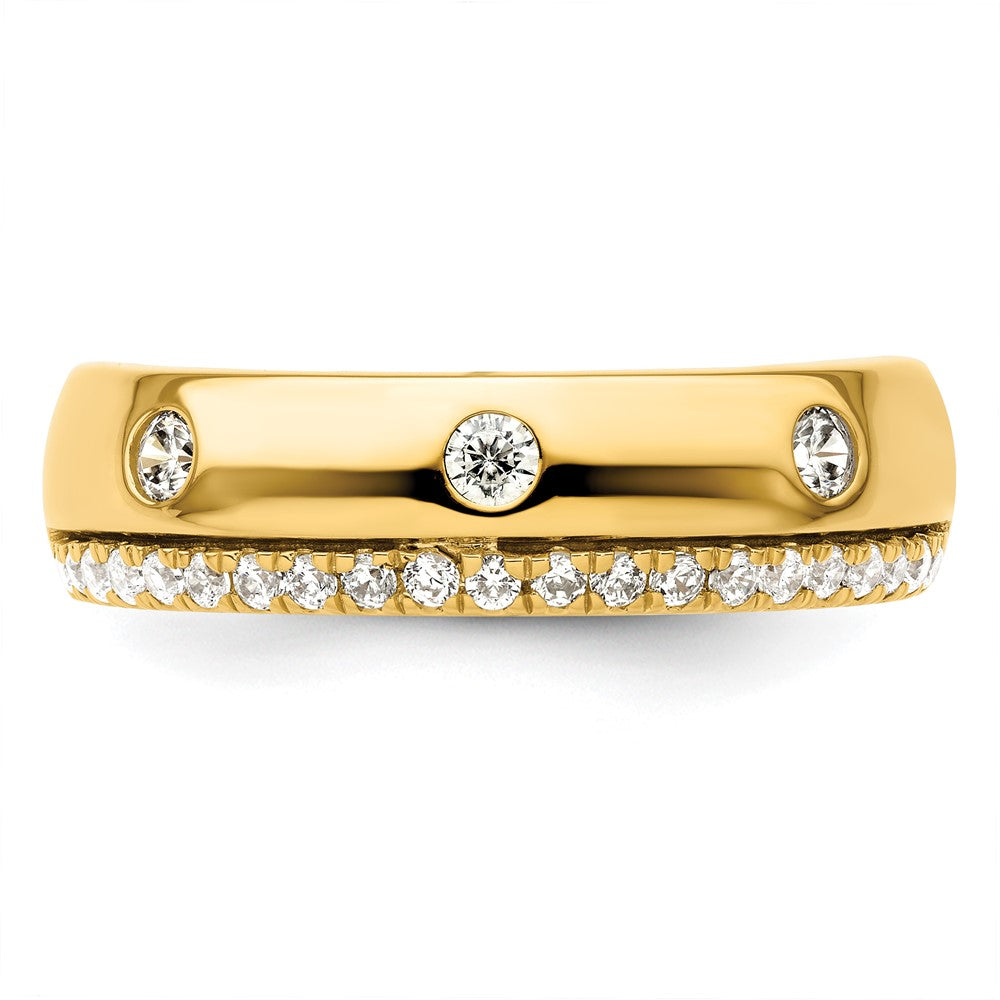 True Origin Men's Lab Grown Diamond VS+ F+ Complete Band