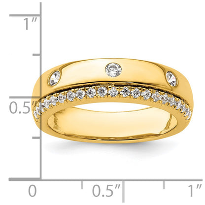 True Origin Men's Lab Grown Diamond VS+ F+ Complete Band