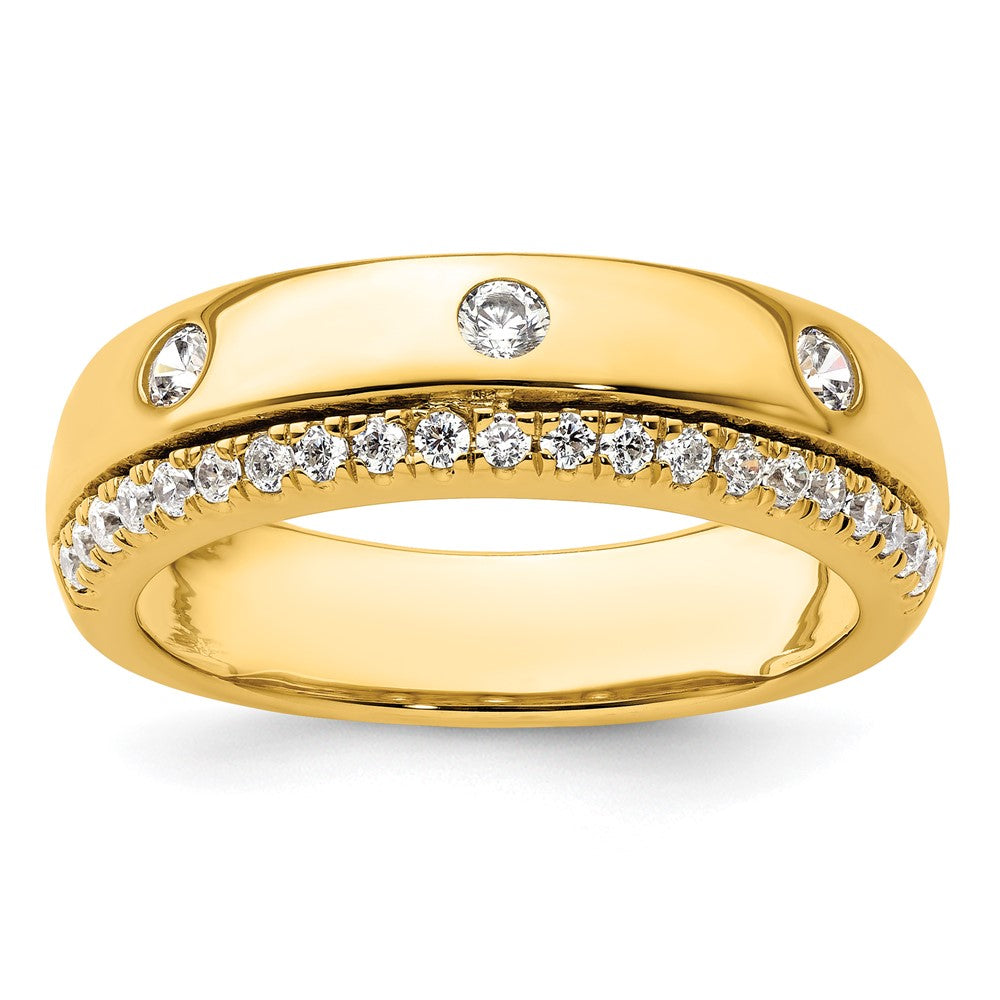 True Origin Men's Lab Grown Diamond VS+ F+ Complete Band