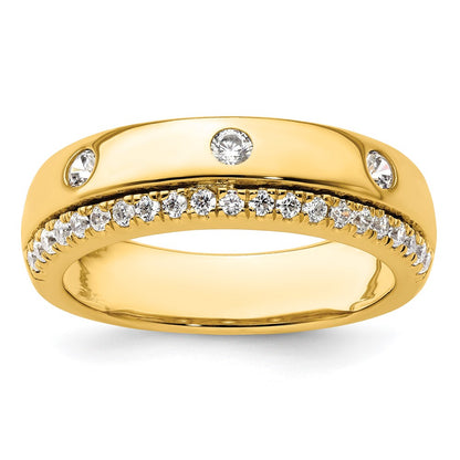 True Origin Men's Lab Grown Diamond VS+ F+ Complete Band