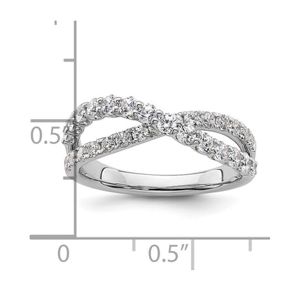True Origin Lab Grown Diamond VS+ F+ Complete Crisscross Band