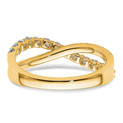 True Origin Lab Grown Diamond VS+ F+ Complete Crisscross Band