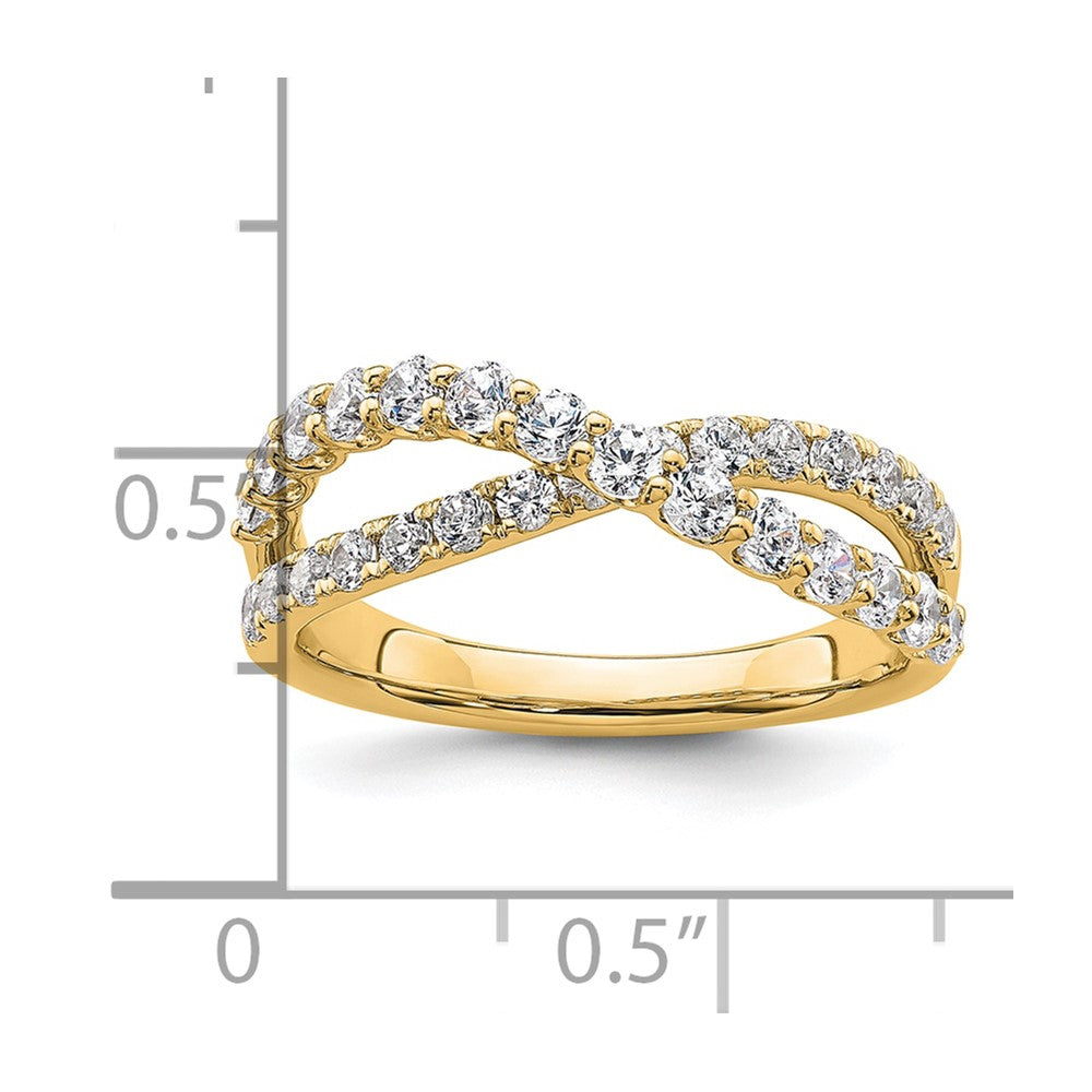 True Origin Lab Grown Diamond VS+ F+ Complete Crisscross Band