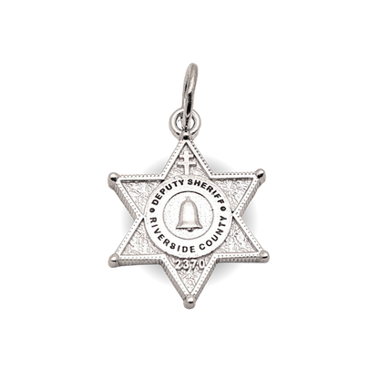 Riverside Sheriff Department Star Badge Pendant