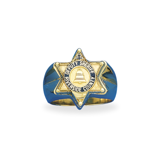 Riverside Sheriff Department Medium Star Ring
