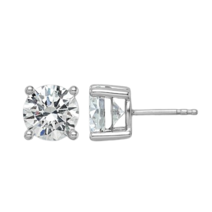 Classic Round Lab-Grown Diamond Stud Earrings