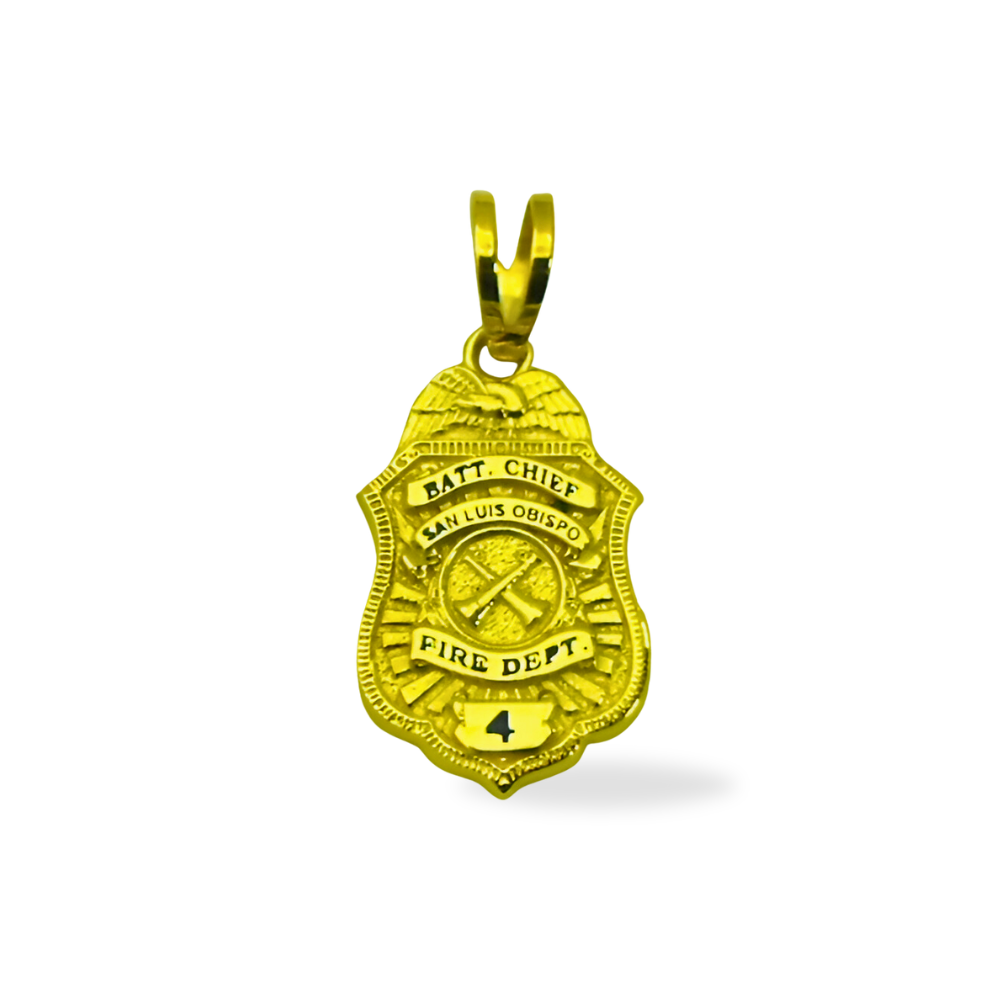 San Luis Obisbo Fire Department Badge Pendant