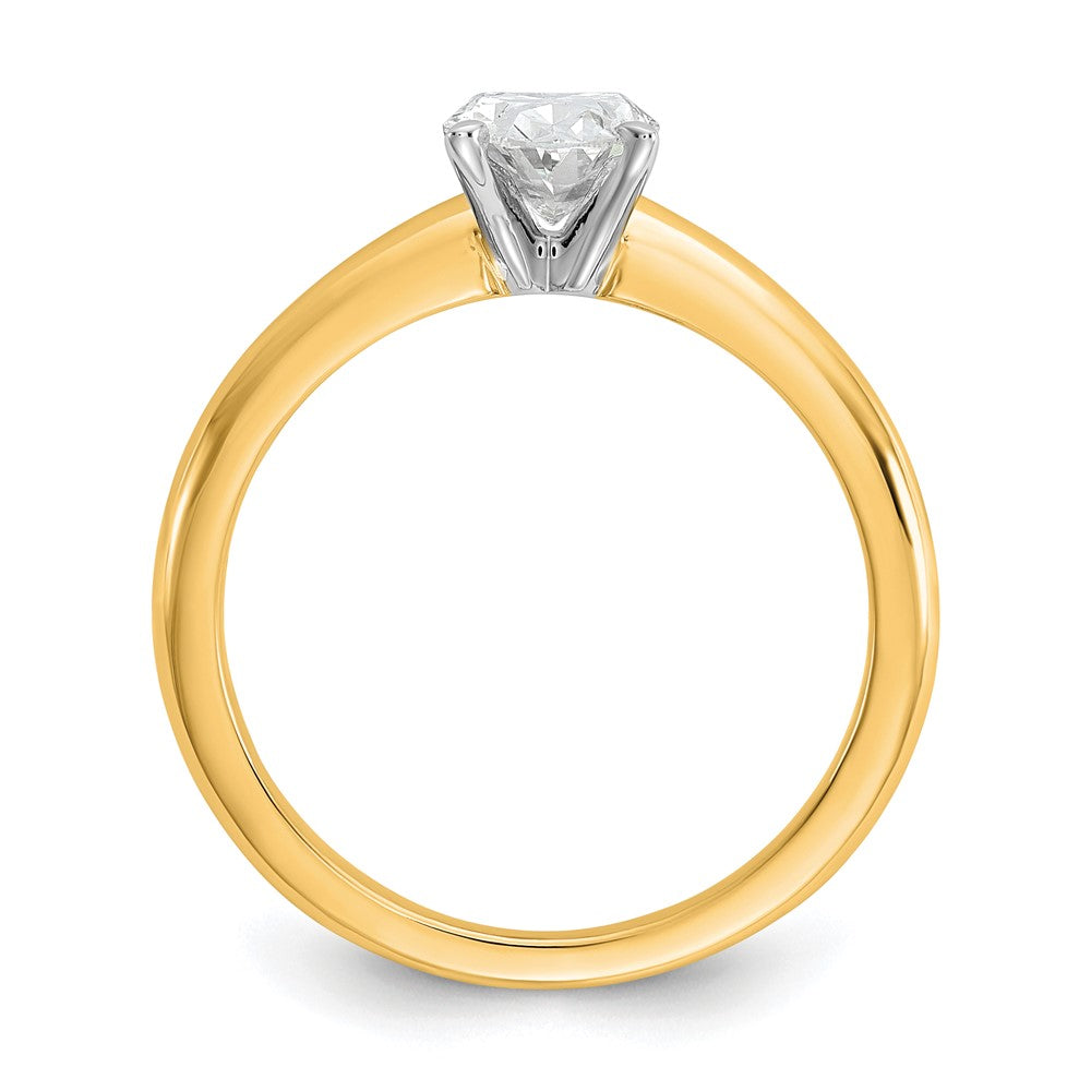 Certified Lab Grown Diamond VS/SI+ G+ Oval Complete Solitaire Engagement Ring