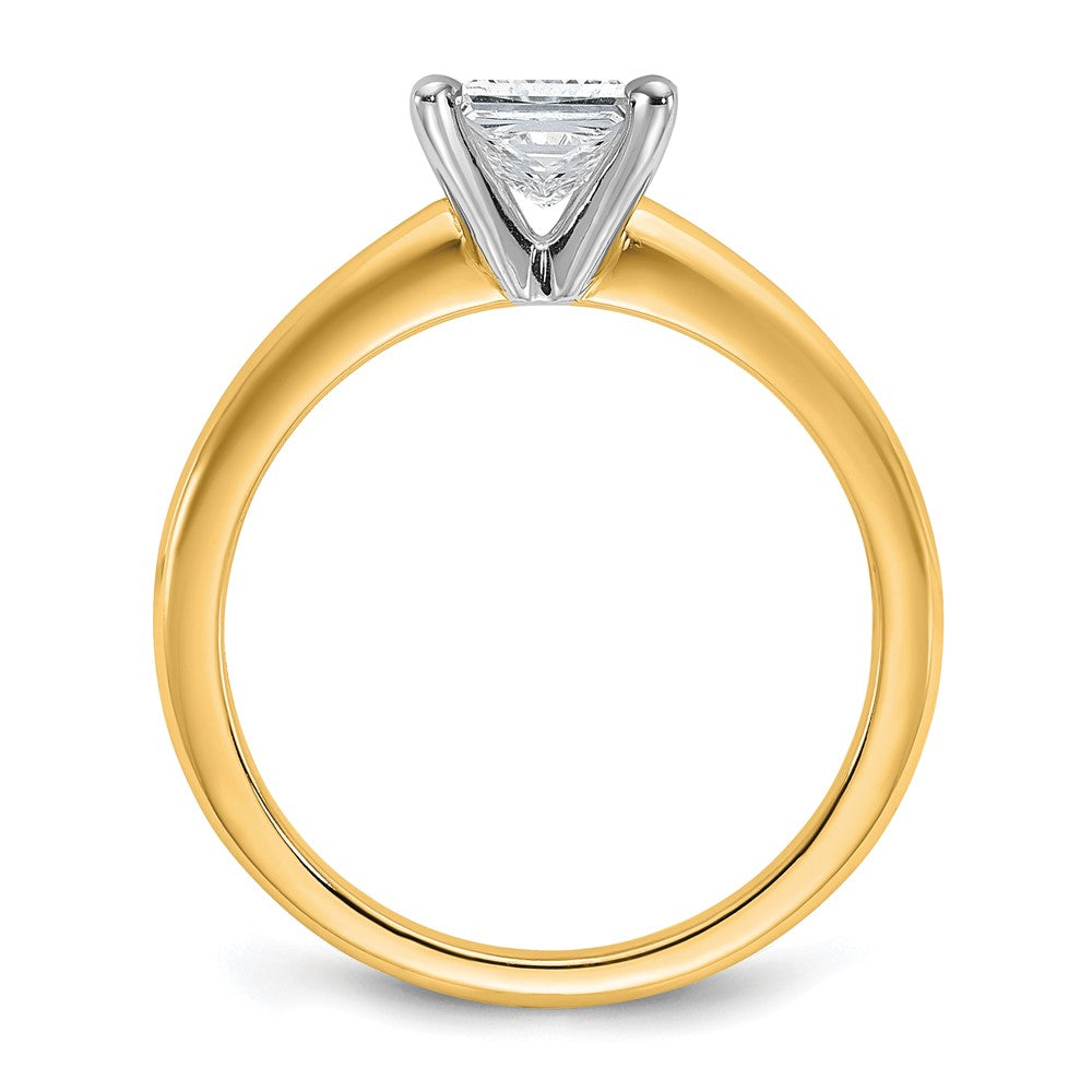 Certified Lab Grown Diamond VS/SI+ G+ Princess Complete Solitaire Engagement Ring