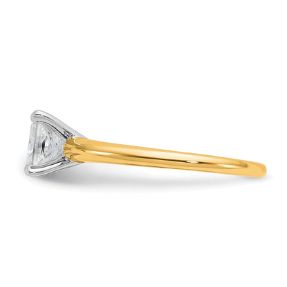 Certified Lab Grown Diamond VS/SI+ G+ Princess Complete Solitaire Engagement Ring