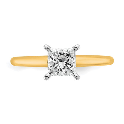 Certified Lab Grown Diamond VS/SI+ G+ Princess Complete Solitaire Engagement Ring