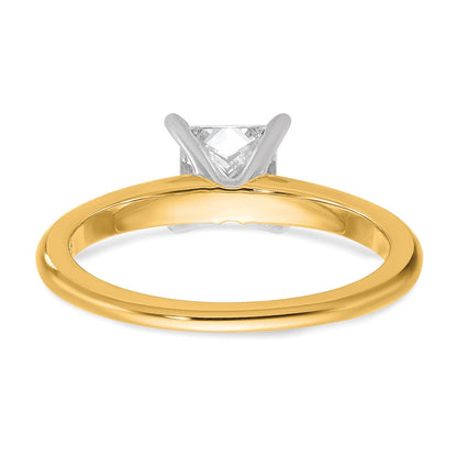 Certified Lab Grown Diamond VS/SI+ G+ Princess Complete Solitaire Engagement Ring