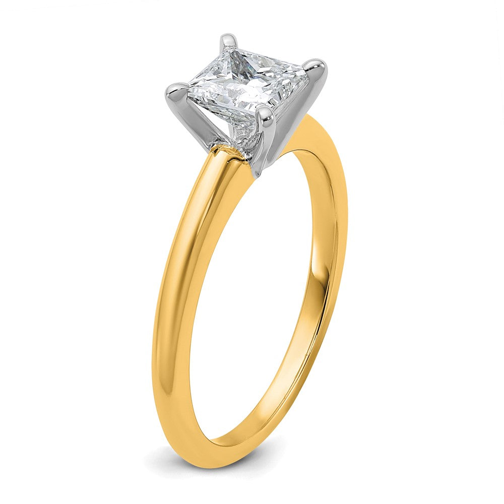 Certified Lab Grown Diamond VS/SI+ G+ Princess Complete Solitaire Engagement Ring