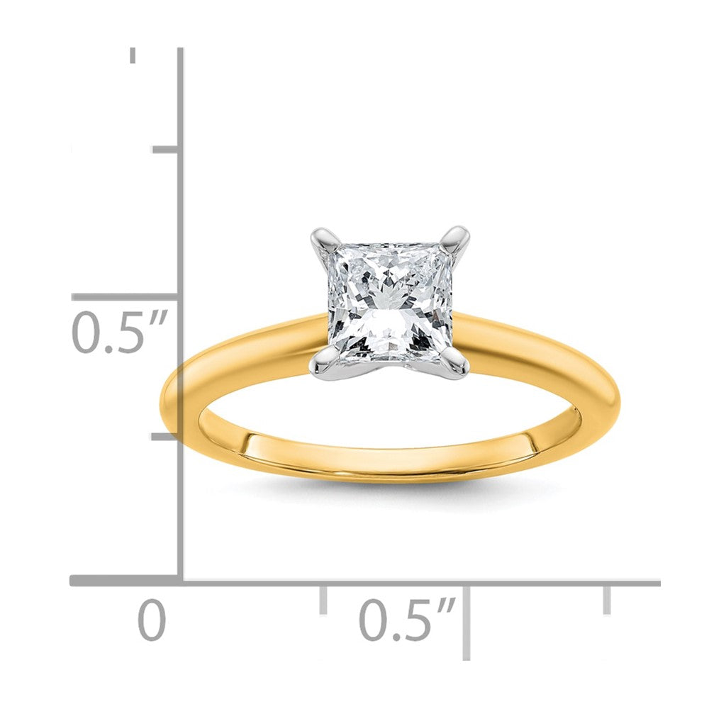Certified Lab Grown Diamond VS/SI+ G+ Princess Complete Solitaire Engagement Ring