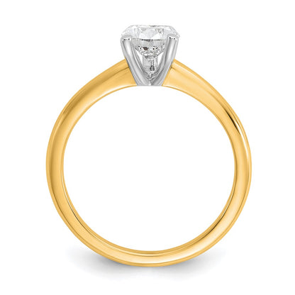Certified Lab Grown Diamond VS/SI+ G+ Pear Solitaire Complete Engagement Ring