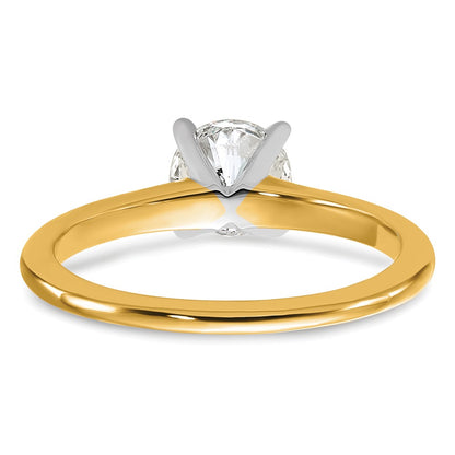 Certified Lab Grown Diamond VS/SI+ G+ Round Complete Solitaire Engagement Ring