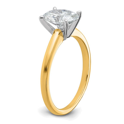 Certified Lab Grown Diamond VS/SI+ G+ Oval Complete Solitaire Engagement Ring