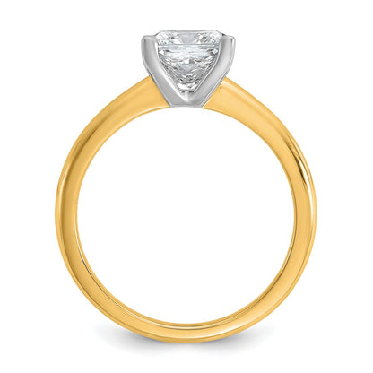 Certified Lab Grown Diamond VS/SI+ G+ Princess Complete Solitaire Engagement Ring