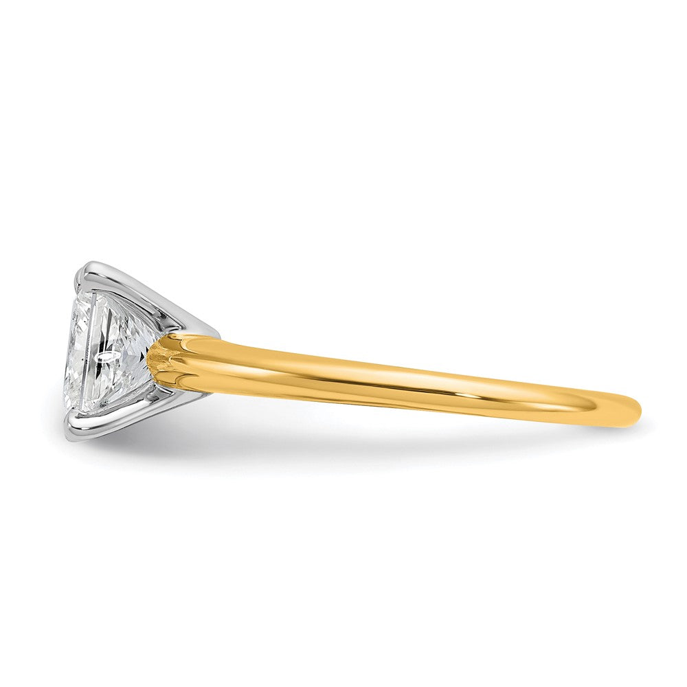 Certified Lab Grown Diamond VS/SI+ G+ Princess Complete Solitaire Engagement Ring