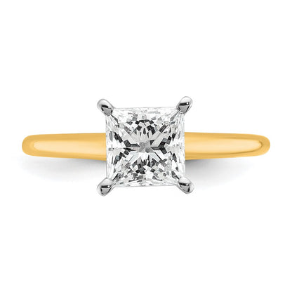 Certified Lab Grown Diamond VS/SI+ G+ Princess Complete Solitaire Engagement Ring