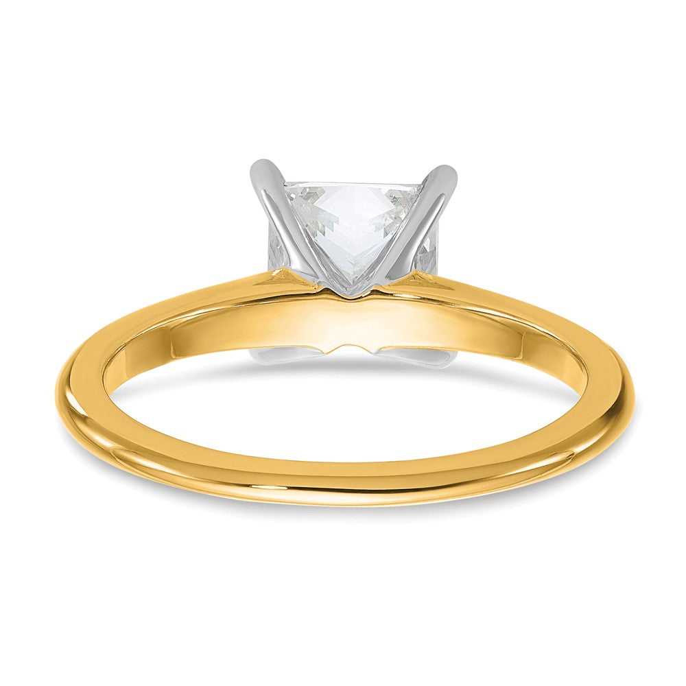 Certified Lab Grown Diamond VS/SI+ G+ Princess Complete Solitaire Engagement Ring