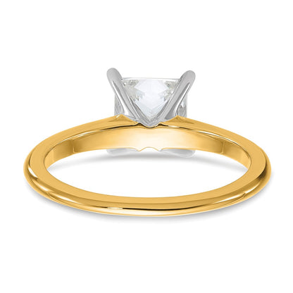 Certified Lab Grown Diamond VS/SI+ G+ Princess Complete Solitaire Engagement Ring