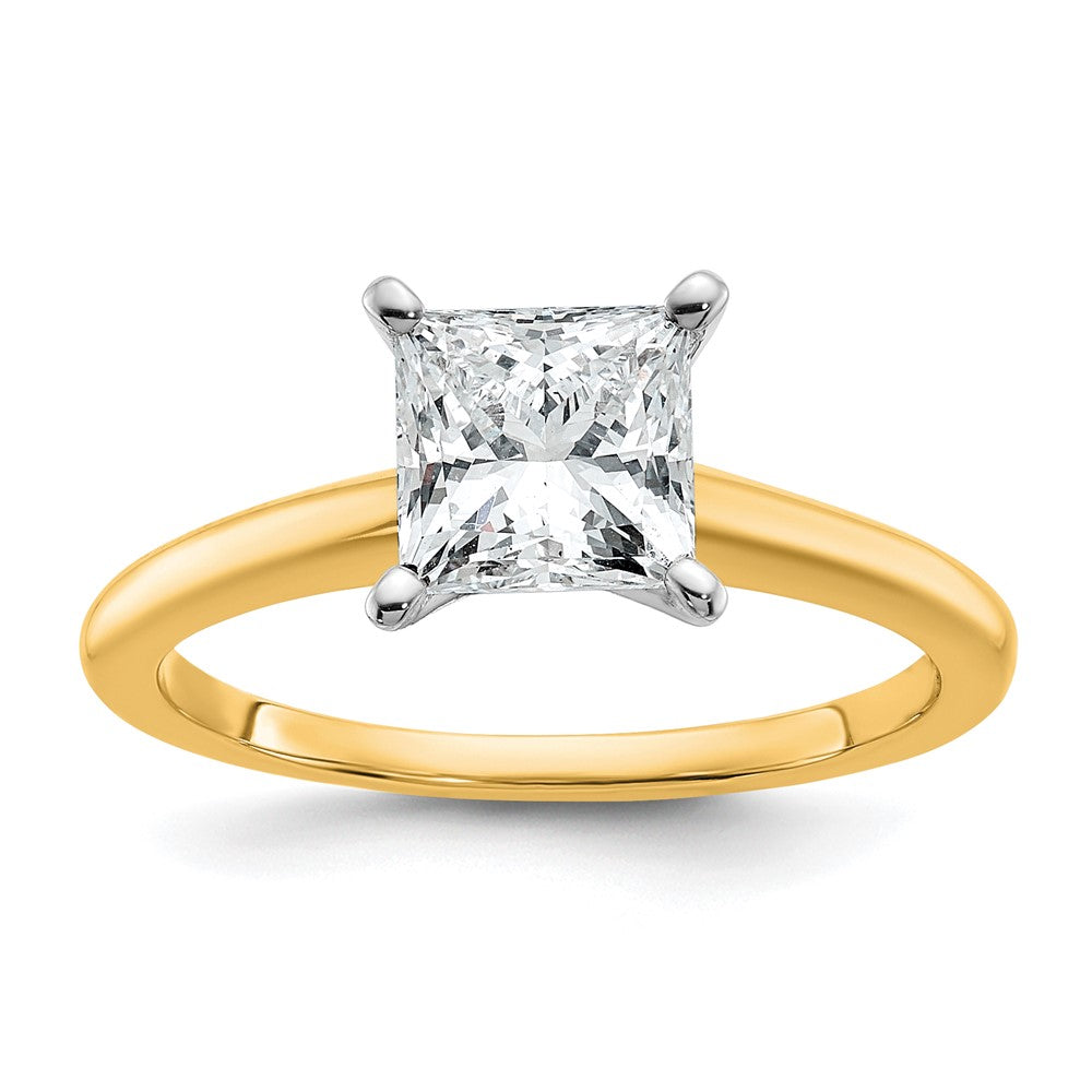 Certified Lab Grown Diamond VS/SI+ G+ Princess Complete Solitaire Engagement Ring