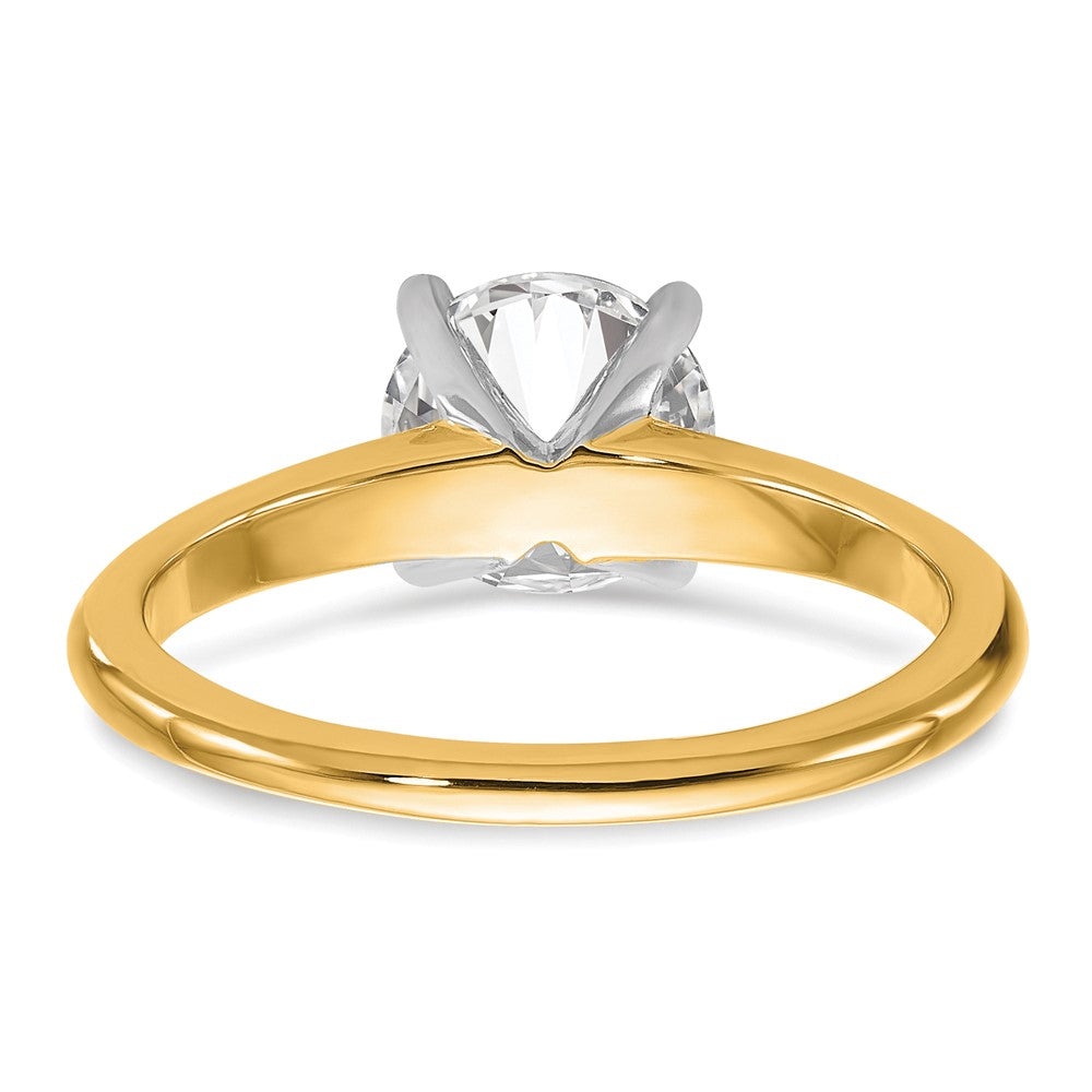 Certified Lab Grown Diamond VS/SI+ G+ Round Complete Solitaire Engagement Ring