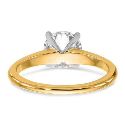 Certified Lab Grown Diamond VS/SI+ G+ Round Complete Solitaire Engagement Ring